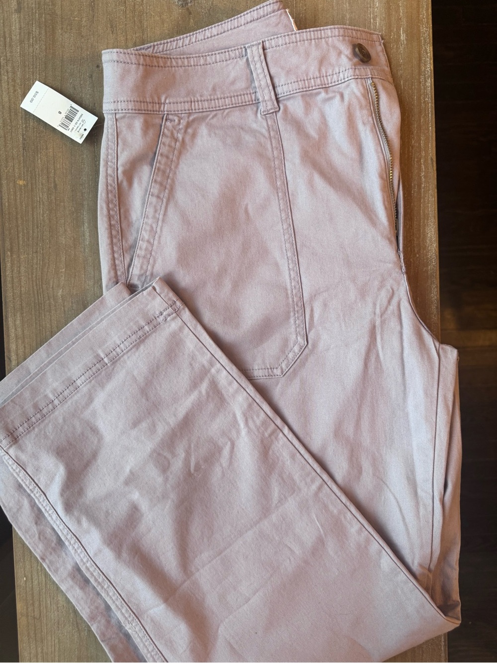 GAP Soft lilac High-Rise Wide Leg Pants